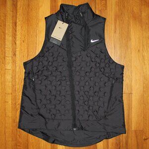 Nike Therma-Fit ADV Repel AeroLoft Running Vest Womens L Black